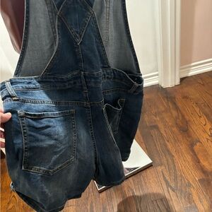 Jessica Simpson Men's Dark Blue Denim Overalls